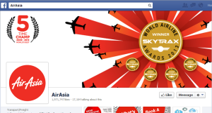 Air Asia's Facebook Page